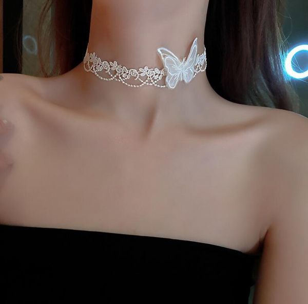 chains collar lace gauze butterfly necklace 2021 black white clavicle choker ins style short for women jewelry wholesale, Silver
chains collar lace gauze butterfly necklace 2021 black white clavicle choker ins style short for women jewelry wholesale, Silver