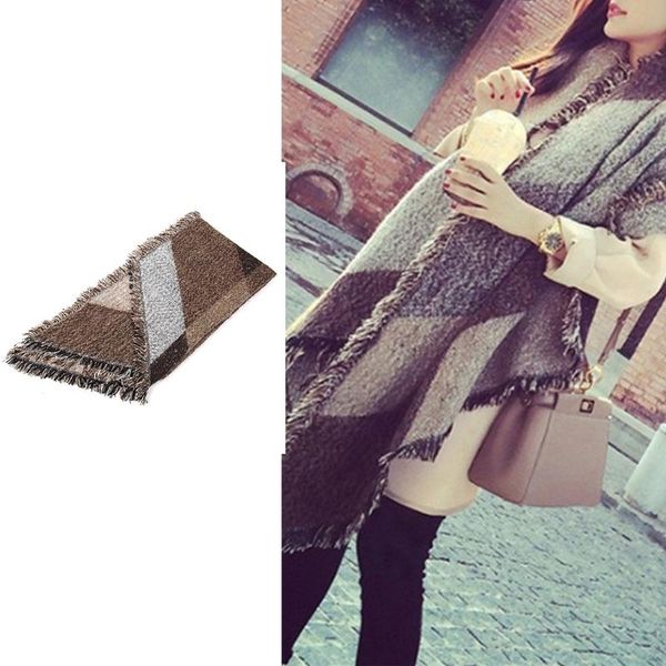 scarves large oversize pashmina scarf blanket color block tassel warm shawl wrap poncho, Blue;gray
scarves large oversize pashmina scarf blanket color block tassel warm shawl wrap poncho, Blue;gray