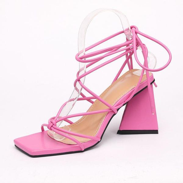 sandals 2021 summer women's high heels fashion solid color strap party shoes square head lace-up style plus size 35-42, Black
sandals 2021 summer women's high heels fashion solid color strap party shoes square head lace-up style plus size 35-42, Black