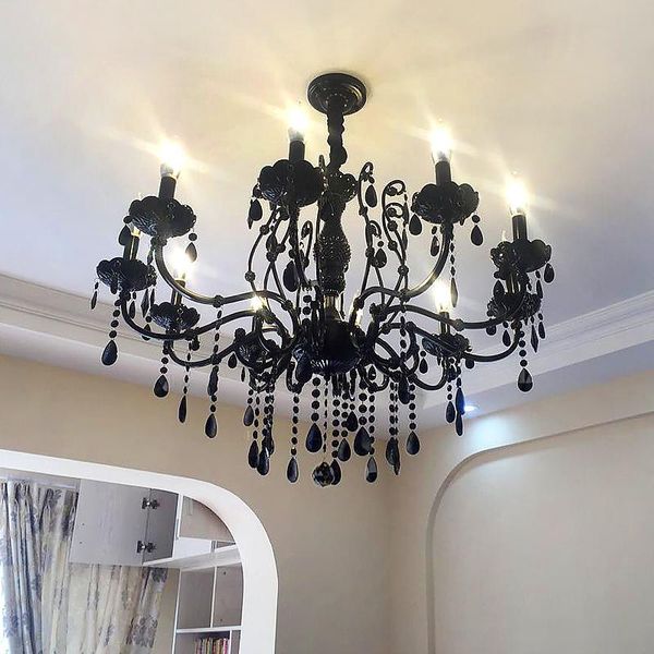 modern chandeliers lights led crystal candle chandelier american restaurant bedroom retro iron candle black chandelier home e14
modern chandeliers lights led crystal candle chandelier american restaurant bedroom retro iron candle black chandelier home e14