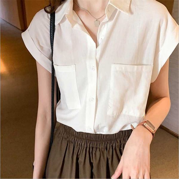 women's blouses & shirts turndown collar tshirt summer casual oversize shirt loose female tee streetwear y2k short sleeve clothes -4x, White
women's blouses & shirts turndown collar tshirt summer casual oversize shirt loose female tee streetwear y2k short sleeve clothes -4x, White