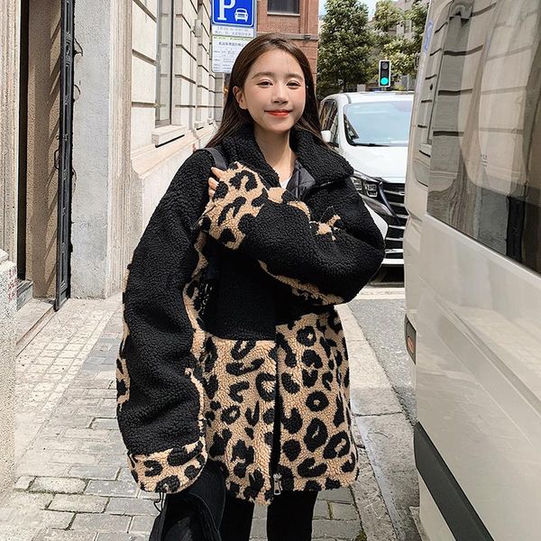 women's fur & faux autumn winter jacket women 2021 design sense student thickened ins tide lamb wool coat, Black
women's fur & faux autumn winter jacket women 2021 design sense student thickened ins tide lamb wool coat, Black