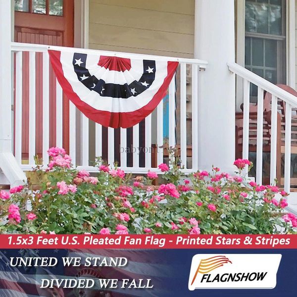 45*90cm courtyard fence decoration small fan-shaped flag 1.5*3ft us stars and stripes semicircle flag skirt wholesale
45*90cm courtyard fence decoration small fan-shaped flag 1.5*3ft us stars and stripes semicircle flag skirt wholesale