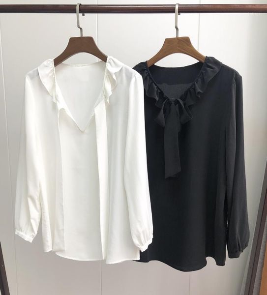 women's blouses & shirts 19 early spring style ruffled neck100% silk shirt bow tie small women long sleeve blouse, White
women's blouses & shirts 19 early spring style ruffled neck100% silk shirt bow tie small women long sleeve blouse, White