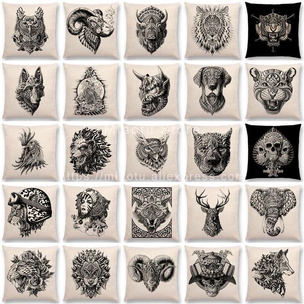 new brave animals totems prints cushion cover buck owl tiger lion ram wolf sofa throw pillow case
new brave animals totems prints cushion cover buck owl tiger lion ram wolf sofa throw pillow case