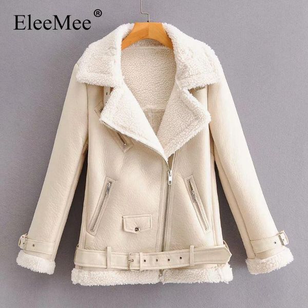 women's leather & faux eleemee thick warm winter pu jacket zipper women velvet pocket turndown collar motor biker female cool coat size, Black
women's leather & faux eleemee thick warm winter pu jacket zipper women velvet pocket turndown collar motor biker female cool coat size, Black