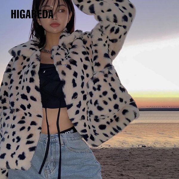 women's fur & faux higareda leopard print thick teddy coat women autumn winter warm fluffy bear jacket casual loose cheetah streetwear, Black
women's fur & faux higareda leopard print thick teddy coat women autumn winter warm fluffy bear jacket casual loose cheetah streetwear, Black