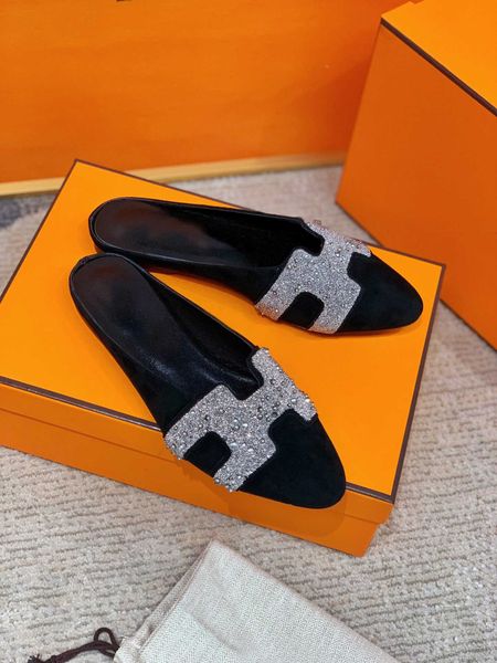 factory 21 early autumn new fashion comfortable baotou flat bottom flat heel casual drill face muller slippers women's shoes zlh, Black
factory 21 early autumn new fashion comfortable baotou flat bottom flat heel casual drill face muller slippers women's shoes zlh, Black