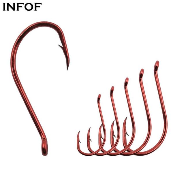 infof 20pcs red ocs hooks high carbon steel fishing hooks sea worm hook pack bait single fishhook
infof 20pcs red ocs hooks high carbon steel fishing hooks sea worm hook pack bait single fishhook