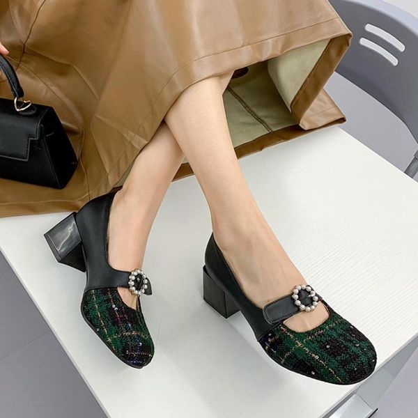 dress shoes women elegant check cloth shallow mouth lovely pearll chunky high heel pumps ladies butterfly big size 32-46 h-35, Black
dress shoes women elegant check cloth shallow mouth lovely pearll chunky high heel pumps ladies butterfly big size 32-46 h-35, Black