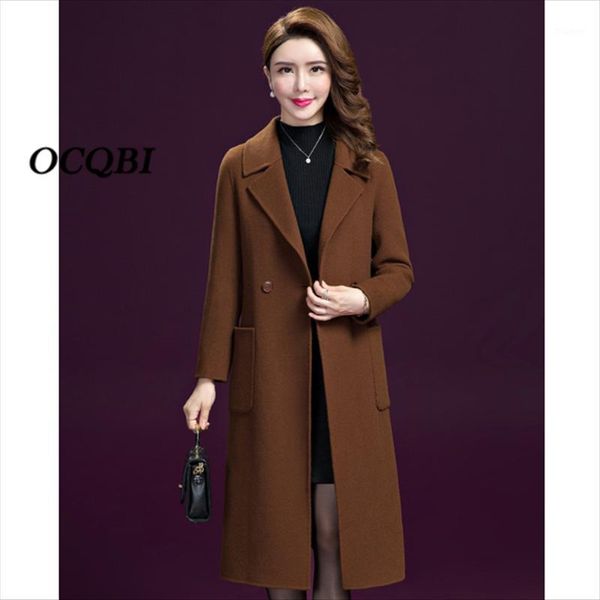 plu size long coat 2019 women winter wool coat elegant vintage korean cashmere1, Black
plu size long coat 2019 women winter wool coat elegant vintage korean cashmere1, Black