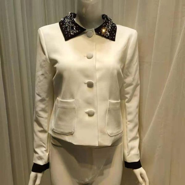 women's jackets runway luxury diamond lapel long sleeve short jacket korean fashion elegant office ladies pink solid color women clothe, Black;brown
women's jackets runway luxury diamond lapel long sleeve short jacket korean fashion elegant office ladies pink solid color women clothe, Black;brown
