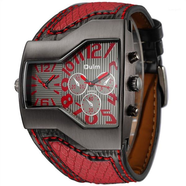 brand oulm watches mens quality leather band japan movt quartz wrist watch boyfriend military gifts unique designer wristwatches, Slivery;brown
brand oulm watches mens quality leather band japan movt quartz wrist watch boyfriend military gifts unique designer wristwatches, Slivery;brown