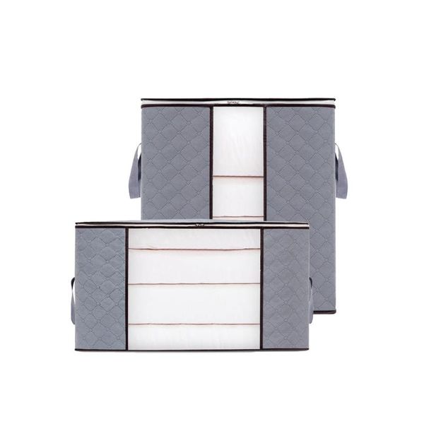 2pcs nonwoven closet storage bag closet box pouches for clothes blanket quilt (grey)
2pcs nonwoven closet storage bag closet box pouches for clothes blanket quilt (grey)
