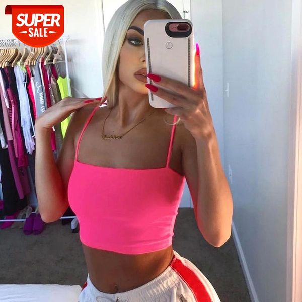 Sexy Fluorescent Green Pink Spaghtetti Strap Crop Tops Summer Harajuku Solid Slash Neck Camis top Women Neon Streetwear Mujer #M45P, White
Sexy Fluorescent Green Pink Spaghtetti Strap Crop Tops Summer Harajuku Solid Slash Neck Camis top Women Neon Streetwear Mujer #M45P, White