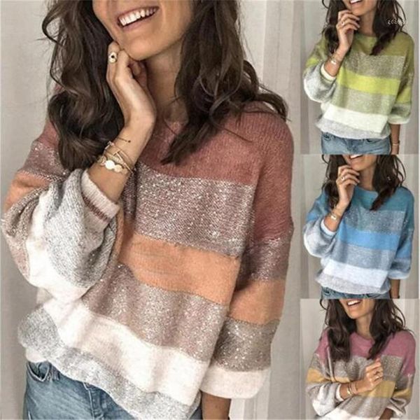 women's sweaters 2021 fall o neck patchwork sweater women casual long sleeve knitted winter striped elegant pullover jumpers knitwear, White;black
women's sweaters 2021 fall o neck patchwork sweater women casual long sleeve knitted winter striped elegant pullover jumpers knitwear, White;black