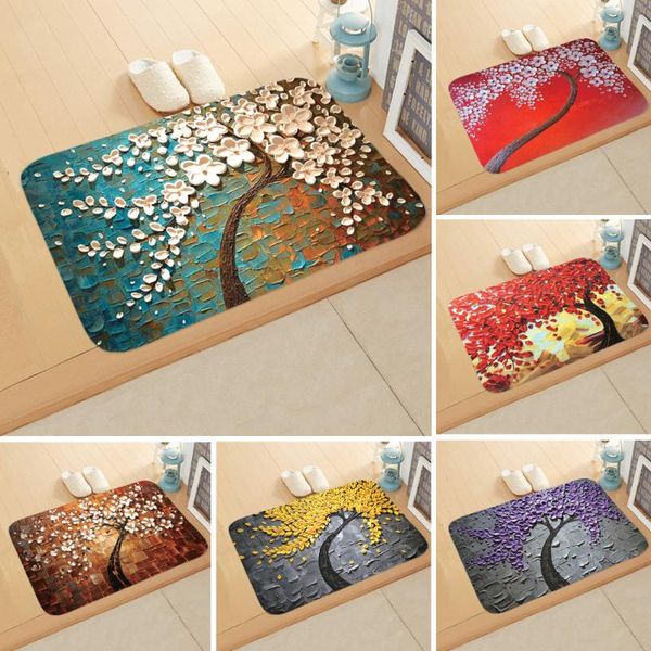 printed oil painting tree pattern coral velvet floor mat living room mat door non-slip custom
printed oil painting tree pattern coral velvet floor mat living room mat door non-slip custom