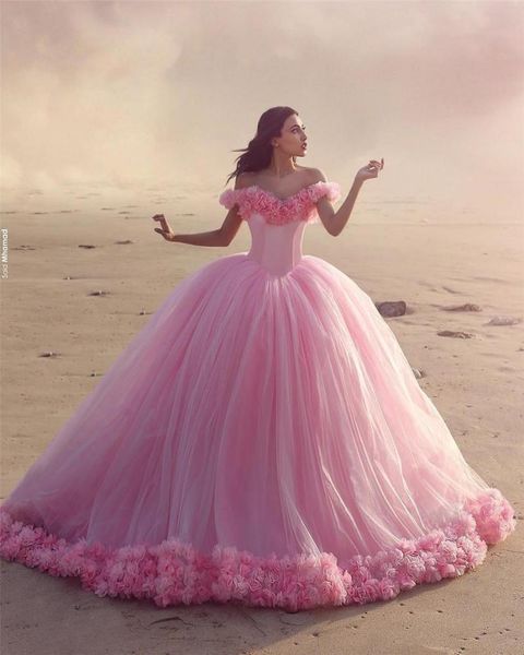 other wedding dresses pink cloud 3d flower rose long tulle puffy ruffle robe de mariage bridal gown said mhamad, White
other wedding dresses pink cloud 3d flower rose long tulle puffy ruffle robe de mariage bridal gown said mhamad, White