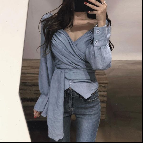 spring and autumn korean style women shirt new 2021 cotton wild fashion blouses and female v neck solid color shirts, White
spring and autumn korean style women shirt new 2021 cotton wild fashion blouses and female v neck solid color shirts, White