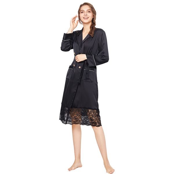 black embroidery sleepwear lady long sleeve kimono bathrobe gown nightgown clothes nightwear intimate lingerie homewear, Black;red
black embroidery sleepwear lady long sleeve kimono bathrobe gown nightgown clothes nightwear intimate lingerie homewear, Black;red