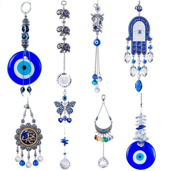 h&d handmade lucky hamsa turkish blue evil eye crystal suncatcher pendant wind chimes amulet home wall garden hanging decoration
h&d handmade lucky hamsa turkish blue evil eye crystal suncatcher pendant wind chimes amulet home wall garden hanging decoration