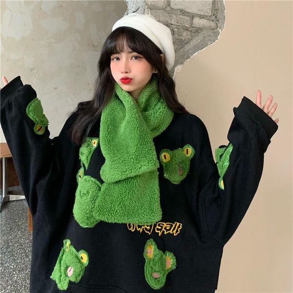 women's hoodies & sweatshirts warm thick embroidery cartoon frog scarf pullover women korean ins plus size streetwear punk harajuku hoo, Black
women's hoodies & sweatshirts warm thick embroidery cartoon frog scarf pullover women korean ins plus size streetwear punk harajuku hoo, Black