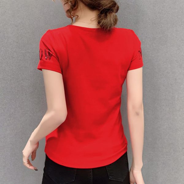 new summer korean style cotton t-shirt girls chic v-neck patchwork lace women short sleeve shiny diamonds tee 2021 t12923a 8ef1, White
new summer korean style cotton t-shirt girls chic v-neck patchwork lace women short sleeve shiny diamonds tee 2021 t12923a 8ef1, White
