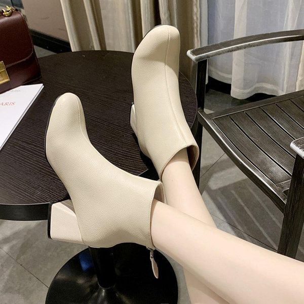 boots fashion leather ankle women thick high heels zipper pointed toe autumn winter woman shoes square heel white black 2021
boots fashion leather ankle women thick high heels zipper pointed toe autumn winter woman shoes square heel white black 2021