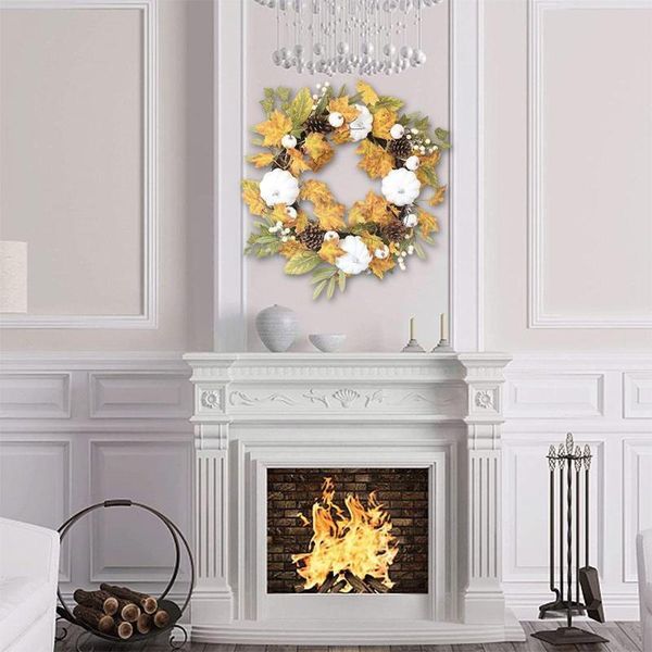 decorative flowers & wreaths halloween artificial pumpkin wreath decoration wall autumn door for thanksgiving q0f3
decorative flowers & wreaths halloween artificial pumpkin wreath decoration wall autumn door for thanksgiving q0f3