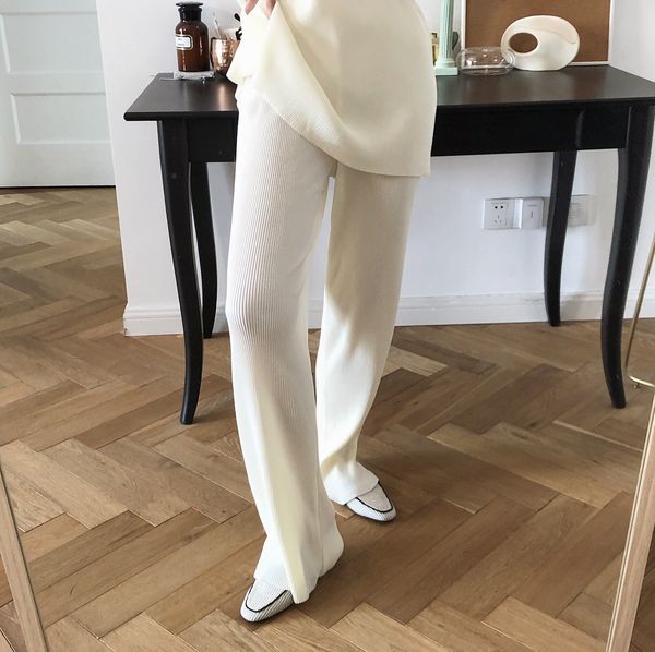 2021 summer striped style high waist straight women wide leg pants female trousers soae, Black;white
2021 summer striped style high waist straight women wide leg pants female trousers soae, Black;white