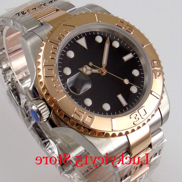 bliger no 24 jewels nh35 movement 40mm mechanical men watch two tone rose gold unidirectional bezel screw down backcover, Slivery;brown
bliger no 24 jewels nh35 movement 40mm mechanical men watch two tone rose gold unidirectional bezel screw down backcover, Slivery;brown