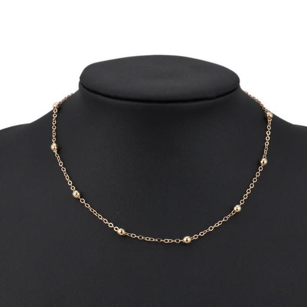 chokers fashion chain short gold-plated small ball choker necklace for women clavicle silver-plate wholesale, Golden;silver
chokers fashion chain short gold-plated small ball choker necklace for women clavicle silver-plate wholesale, Golden;silver