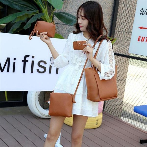 4pcs women set handle big capacity female handbag fashion shoulder purse ladies pu leather crossbody bag
4pcs women set handle big capacity female handbag fashion shoulder purse ladies pu leather crossbody bag