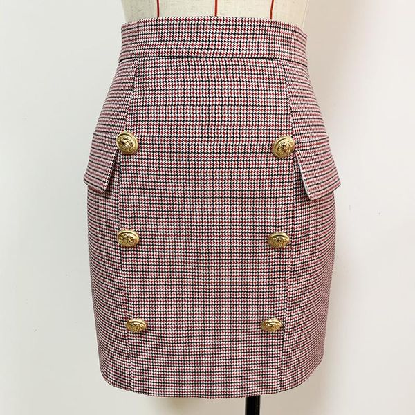 skirts quality est high 2021 fashion designer skirt women's lion buttons plaid houndstooth mini, Black
skirts quality est high 2021 fashion designer skirt women's lion buttons plaid houndstooth mini, Black