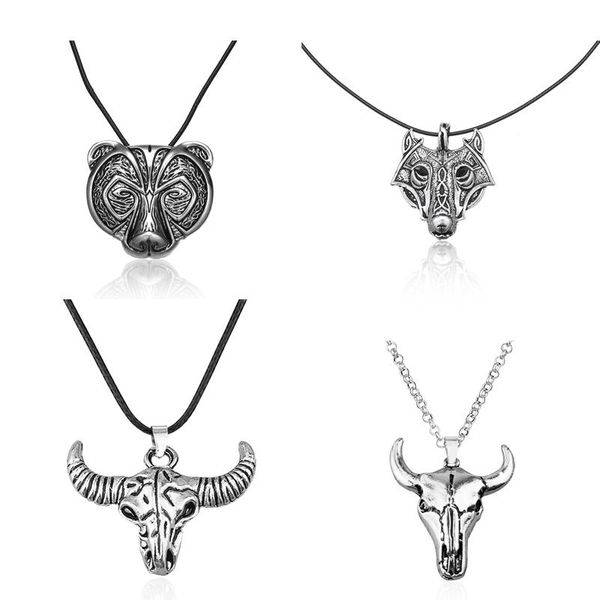 pendant necklaces punk style artificial ya cow bone bull / wolf head skull carved yoga pattern necklace ladies men's personality jewelr, Silver
pendant necklaces punk style artificial ya cow bone bull / wolf head skull carved yoga pattern necklace ladies men's personality jewelr, Silver