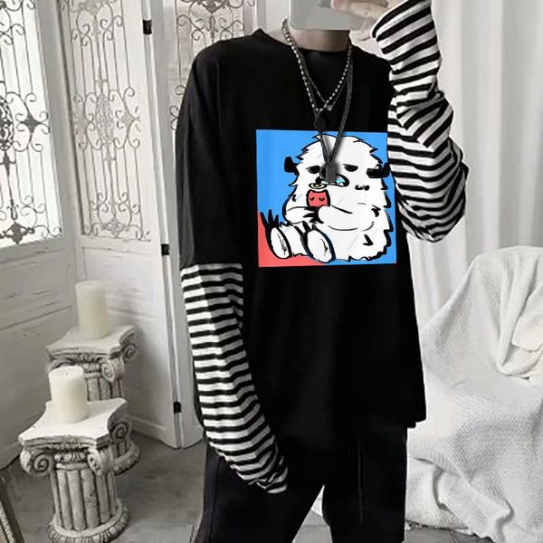 men's t-shirts sk8 the infinity t-shirt harajuku anime kawaii print round neck short sleeve oversized fake two-piece couple, White;black
men's t-shirts sk8 the infinity t-shirt harajuku anime kawaii print round neck short sleeve oversized fake two-piece couple, White;black