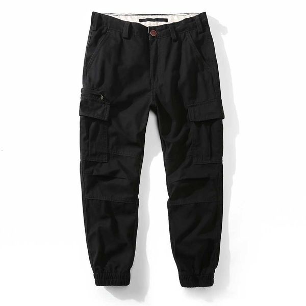 

2021 new military style army cargo of casual men released baggy runners hip-hop pockets harem tactical pants iddf, Black
