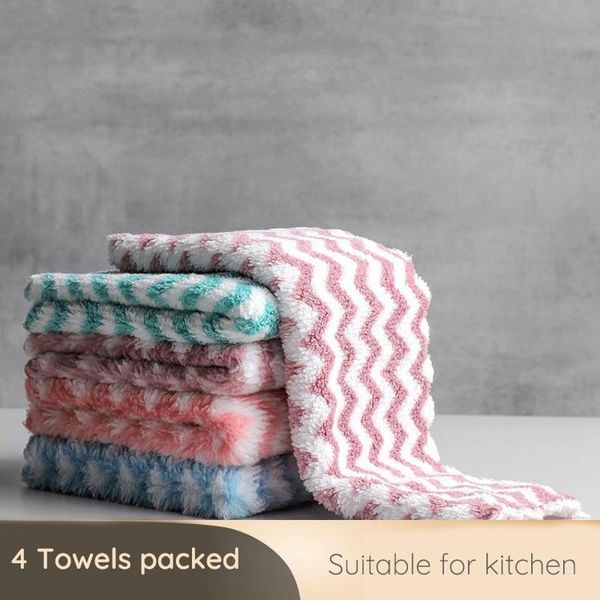 cleaning cloths 4 pcs thickened kitchen dishwashing cloth absorbent lint-soft coral fleece multifunctional wave stripe
cleaning cloths 4 pcs thickened kitchen dishwashing cloth absorbent lint-soft coral fleece multifunctional wave stripe