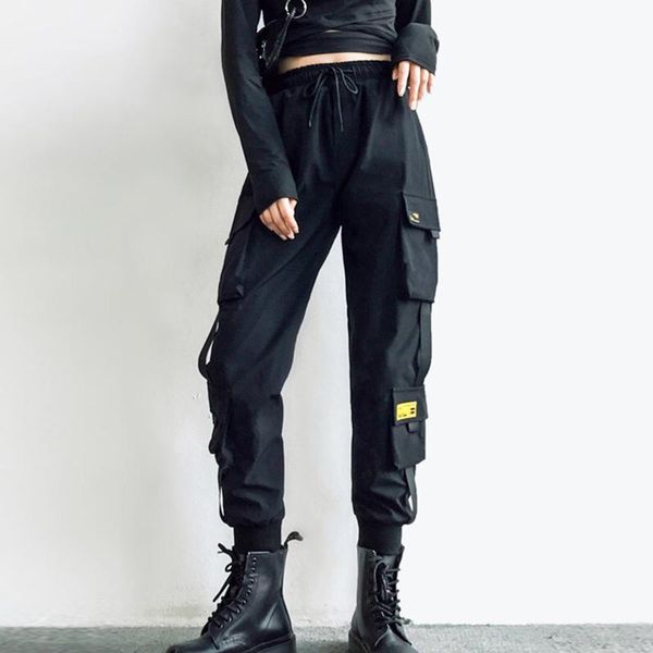 women's pants & capris streetwear black women fashion hight waist loose sport work harem cargo trousers korean style sweatpants, Black;white
women's pants & capris streetwear black women fashion hight waist loose sport work harem cargo trousers korean style sweatpants, Black;white
