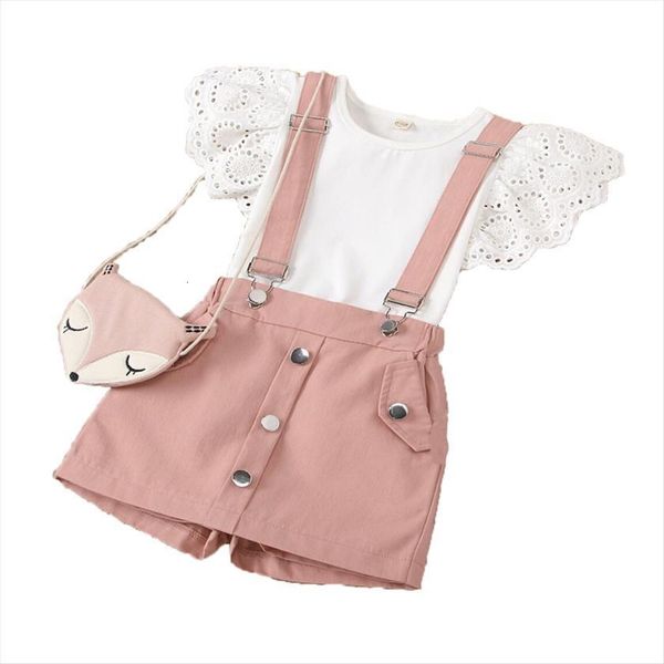 kids baby girls summer fly sleeve solid lace t shirts overalls toddler children fashion casual clothes sets 2pcs 1, White
kids baby girls summer fly sleeve solid lace t shirts overalls toddler children fashion casual clothes sets 2pcs 1, White