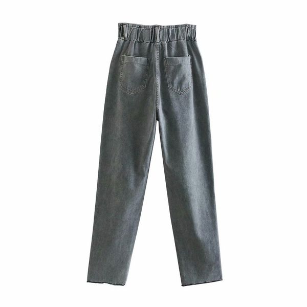 new 2021 gray paperbag denim pants woman overlength jeans elastic high waist trousers slo1, Blue
new 2021 gray paperbag denim pants woman overlength jeans elastic high waist trousers slo1, Blue