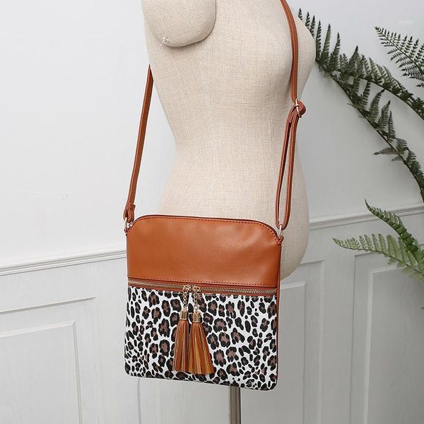 evening bags 2021 arrival leopard print crossbody female bag one strap with tassel color contrast fashion lady
evening bags 2021 arrival leopard print crossbody female bag one strap with tassel color contrast fashion lady