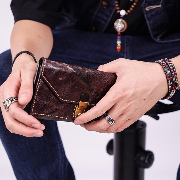 2021 new handmade retro men long wallets multifunctional mobile phone bag wallet genuine leather cowhide card holder purses male, Red;black
2021 new handmade retro men long wallets multifunctional mobile phone bag wallet genuine leather cowhide card holder purses male, Red;black