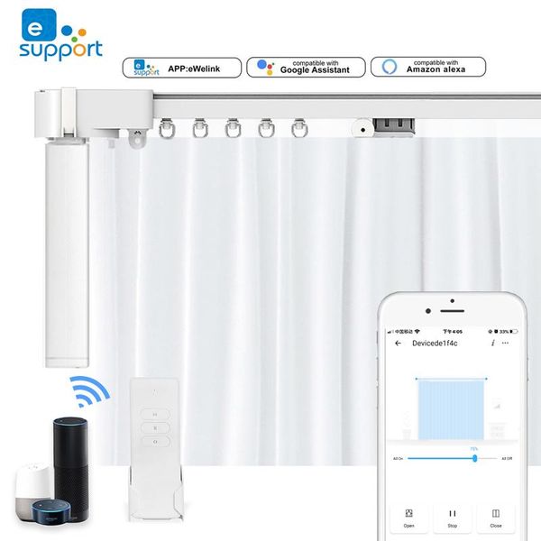 smart home control ewelink wifi curtain blind motor rf customize electric track, voice by alexa and google assistant
smart home control ewelink wifi curtain blind motor rf customize electric track, voice by alexa and google assistant