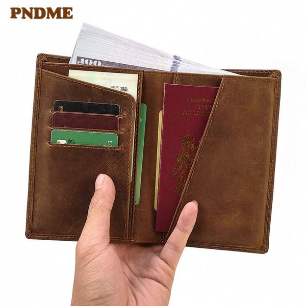 simple vintage natural men's passport bag genuine leather women's minimalist card holder wallet, Red;black
simple vintage natural men's passport bag genuine leather women's minimalist card holder wallet, Red;black