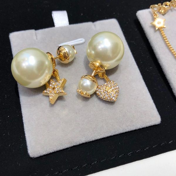 new fashion brand high version gold pearl love earrings for wonam design women party wedding lovers gift brand jewelry for bride with box, Golden
new fashion brand high version gold pearl love earrings for wonam design women party wedding lovers gift brand jewelry for bride with box, Golden