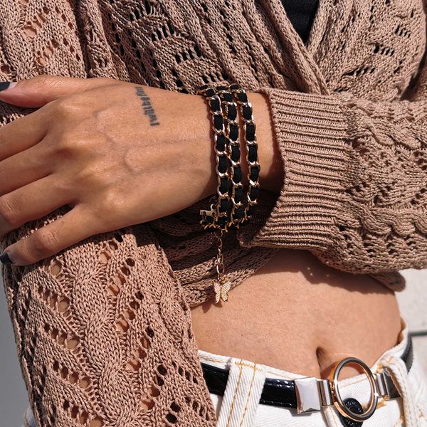 creative jewelry fashion simple multilayer chain flannel versatile geometric winding bracelet for women, Silver
creative jewelry fashion simple multilayer chain flannel versatile geometric winding bracelet for women, Silver