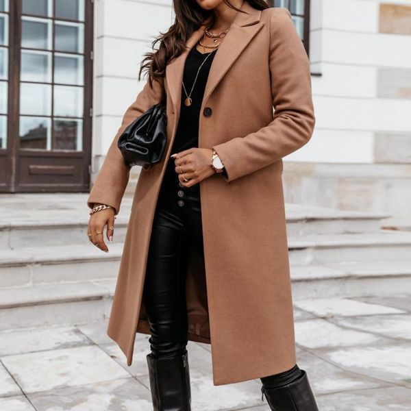 women's trench coats women autumn winter long sleeve lapel collar coat knee-length jacket overcoat for korean, Tan;black
women's trench coats women autumn winter long sleeve lapel collar coat knee-length jacket overcoat for korean, Tan;black
