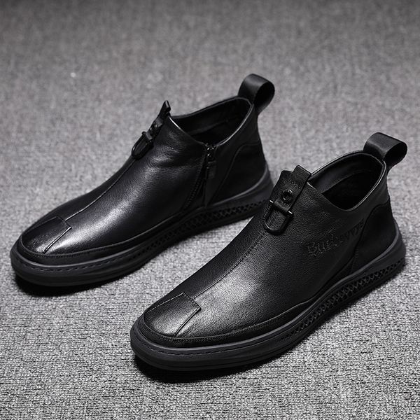 2021 autumn and winter warm casual men's british set foot leather versatile trend small black board shoes
2021 autumn and winter warm casual men's british set foot leather versatile trend small black board shoes