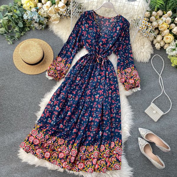 2021 women vintage long robe es elegant ladies floral printed slim a-line bodycon es spring autumn sleeved beach 3dq4, Black;gray
2021 women vintage long robe es elegant ladies floral printed slim a-line bodycon es spring autumn sleeved beach 3dq4, Black;gray